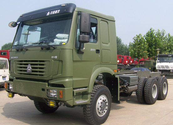 El camión del compresor de la basura de ZZ2167M5227 6x6 todo el cargo de la impulsión de la rueda acarrea el poder III 380hp del euro II de SINOTRUCK