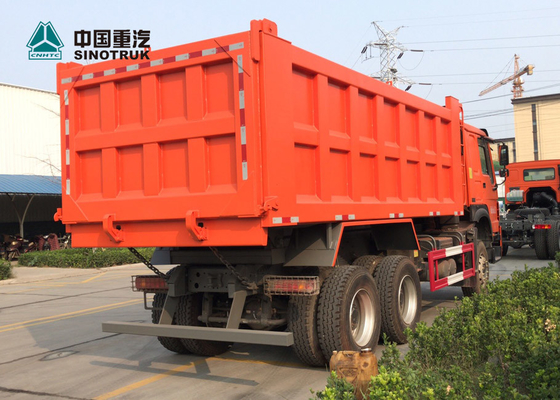 camión volquete sin tubo de Sinotruk Howo 6x4 del neumático de 20CBM 13R22.5 para Ghana en naranja
