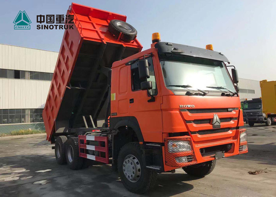 camión volquete sin tubo de Sinotruk Howo 6x4 del neumático de 20CBM 13R22.5 para Ghana en naranja