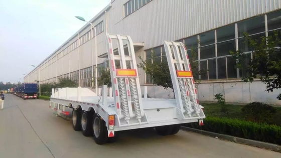 el 13000M 3 remolques resistentes 50-60T 12 de Alxes Lowbed semi cansa con 2 piernas