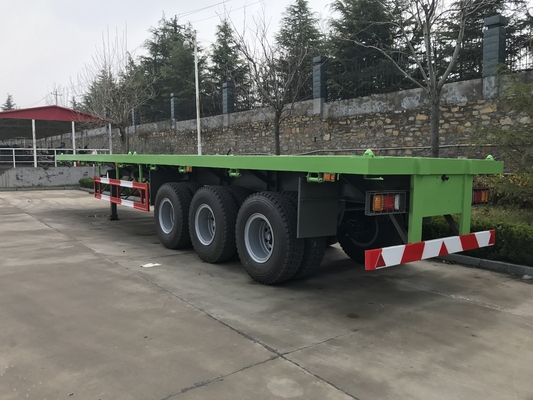 remolque del plano de Howo de la capacidad de cargamento 13T semi con la suspensión del aire