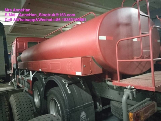 Camión del tanque de alta presión de agua de Sinotruk Howo7 impulsión 6X4 de la mano izquierda de 4000 galones