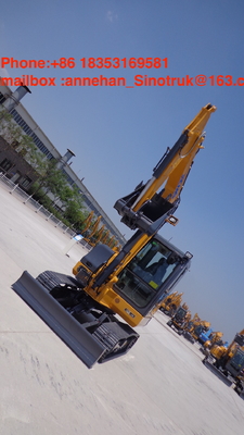 El excavador de poca potencia de XE60D, excavador hidráulico de la correa eslabonada con 6T actúa el peso