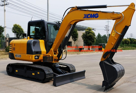 El excavador de poca potencia de XE60D, excavador hidráulico de la correa eslabonada con 6T actúa el peso