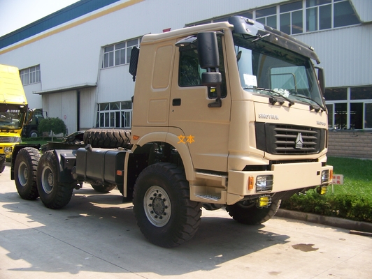 emisión Stander 371hp del camión Euro2 del tractor de 6x6 Sinotruk Howo7 para la capacidad de la remolque 50T