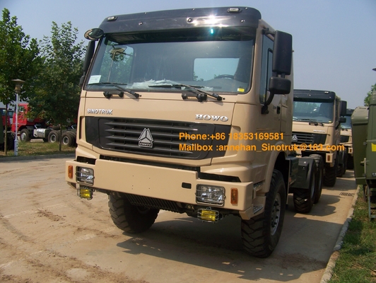emisión Stander 371hp del camión Euro2 del tractor de 6x6 Sinotruk Howo7 para la capacidad de la remolque 50T
