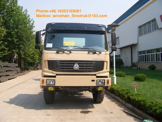 emisión Stander 371hp del camión Euro2 del tractor de 6x6 Sinotruk Howo7 para la capacidad de la remolque 50T