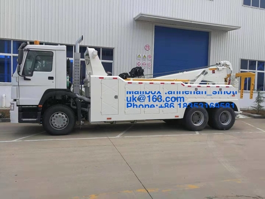 Lhd 10 rueda el euro pesado 2 de la grúa de camión de auxilio del camino del camión 6*4 20t-30t del cargo