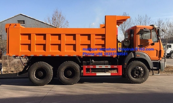 Capacidad de carga estupenda del camión volquete 6x4 20M3 40T del deber de Beiben Congo 380hp Euro2
