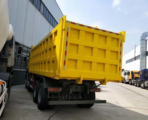 Camión volquete resistente de HOWO 8x4, color del amarillo del camión de volquete de LHD Sinotruk