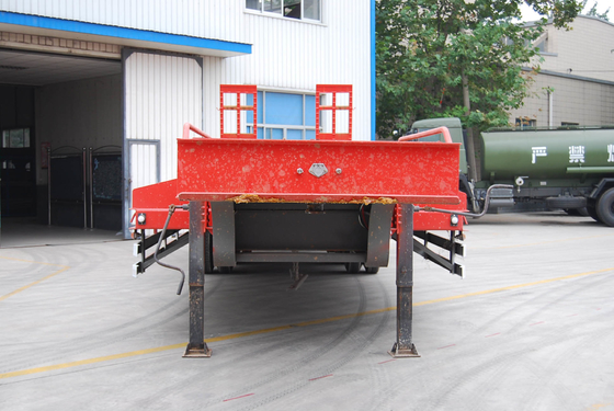 3 remolques resistentes de Lowbed de los árboles semi con 2 piernas, del plano remolque semi