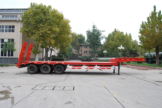 3 remolques resistentes de Lowbed de los árboles semi con 2 piernas, del plano remolque semi