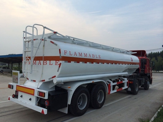 de petróleo 25-60cbm del buque acero de carbono de la opción Q235 del camión y del remolque semi de la aleación de aluminio