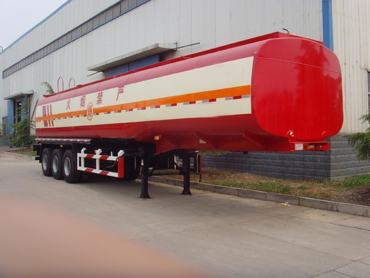 de petróleo 25-60cbm del buque acero de carbono de la opción Q235 del camión y del remolque semi de la aleación de aluminio