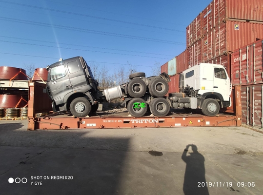 Camión del tractor de A7 420hp Lhd 6x4 Sinotruk con el pivote central Euro2 de 3,5 pulgadas