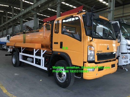 el camión de la succión de las aguas residuales 4-6m3 de Sinotruk 4x2 6 cansa con Euro3