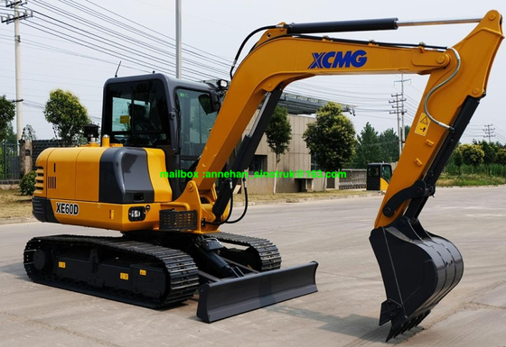 XCMG XE60D 6 toneladas de mini de la correa eslabonada máquina del excavador con el sistema hydráulico