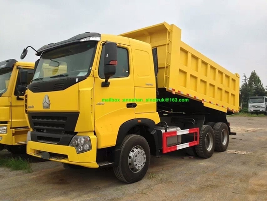 tipo de elevación delantero Conatiner del camión volquete 20m3 U de la rueda de 6x4 A7 Sinotruk 10 para la carga 40-50t