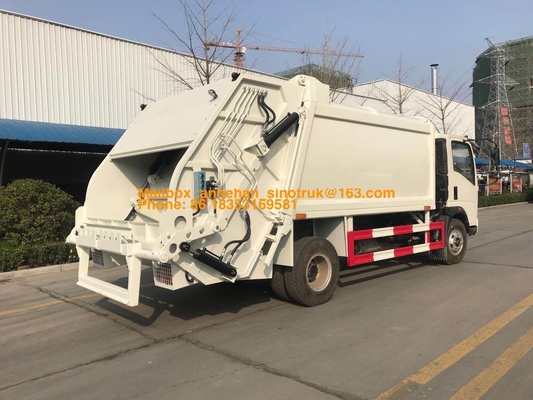 camión de basura del compresor de los neumáticos 4x2 6 de Sinotruk Howo7 8M3-10M3