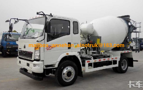 Ruedas del camión del tanque del mezclador del alto rendimiento 4-6M3 4x2 6 de Sinotruk Howo