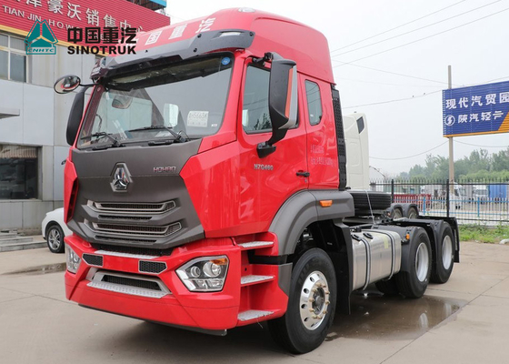 Camión del motor del camión del tractor de los durmientes N7B 371hp Sinotruk Howo del doble de Sinotruk Hohan