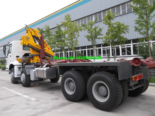 grúa montada camión de Sinotruk Howo7 de la caja del cargo de 10T 6500m m