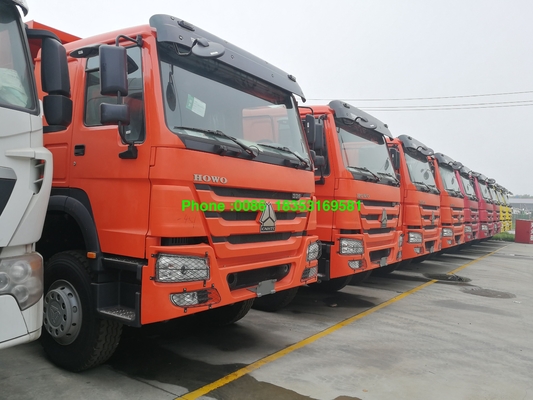 Camión volquete anaranjado de Zz3257n3847a 20M3 Howo A7