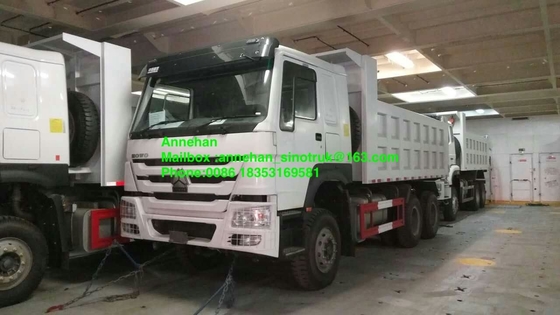 371hp 10 camión volquete resistente de las ruedas 6x4 con la impulsión de la mano izquierda
