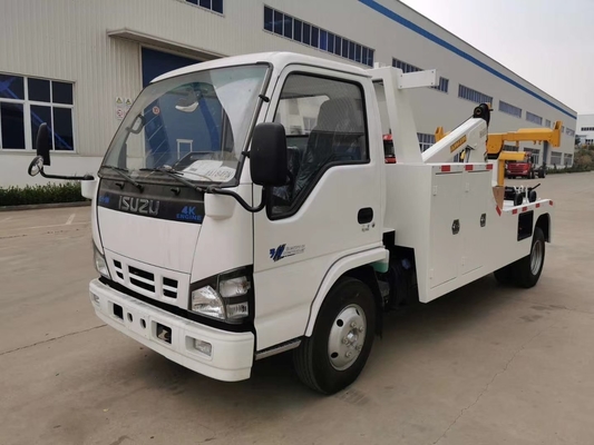 ISUZU 5 toneladas del camión de auxilio de rescate ligero de Tow Truck For City Road con alta eficacia de operación de la caja de cambios manual
