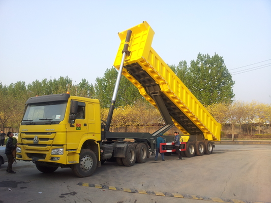 50 - remolque del camión volquete del volquete 45cbm de 70T Sinotruk CIMC para el cargamento del mineral de la bauxita