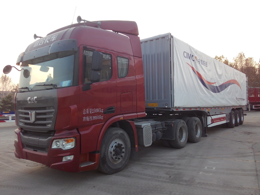 Remolques de Steel Box Van Heavy-duty Semi carga útil máxima 12000*2500*3600m m de 40 toneladas