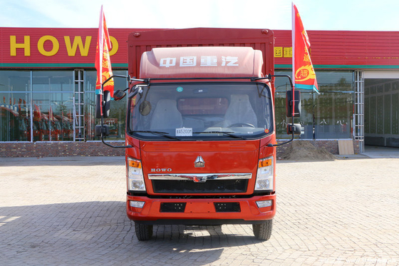 12 camión ligero de Wheeler Cargo Truck Sinotruk HOWO de la tonelada 6 con color rojo