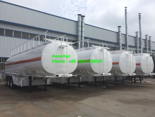 remolque de gasolina y aceite del tanque de los árboles 60T 3 con el neumático 12.00R20