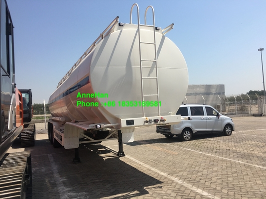 remolque de gasolina y aceite del tanque de los árboles 60T 3 con el neumático 12.00R20