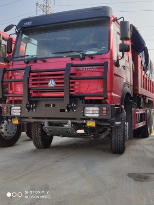 HF9 camión volquete del tambor 300L Howo 6x4 con el tope militar