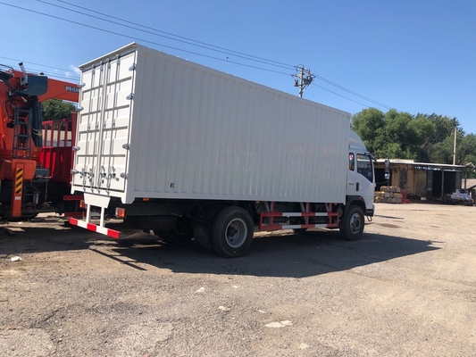 Howo 6 camiones comerciales de poca potencia con la caja cerrada 3 toneladas