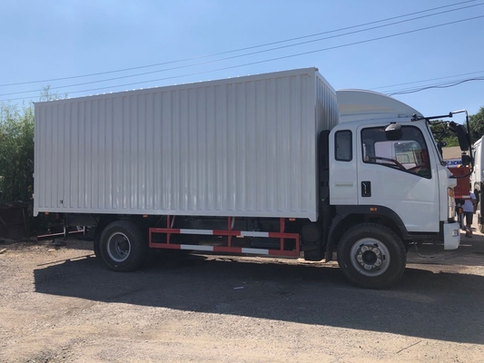 Howo 6 camiones comerciales de poca potencia con la caja cerrada 3 toneladas