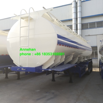Los árboles de Q235 50000L 3 engrasan el remolque del tanque con dos tubos