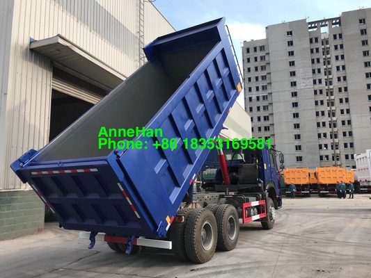 Camión volquete resistente azul Front Lifting de 20M3 40T LHD