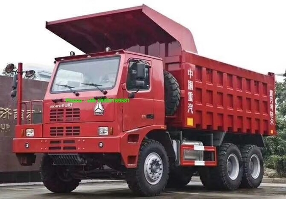 Camión volquete de la explotación minera de ZZ5707S3840AJ 63Km/h 371hp LHD 70T