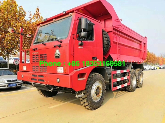 Camión volquete de la explotación minera de ZZ5707S3840AJ 63Km/h 371hp LHD 70T