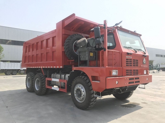 Camión volquete de la explotación minera de ZZ5707S3840AJ 63Km/h 371hp LHD 70T