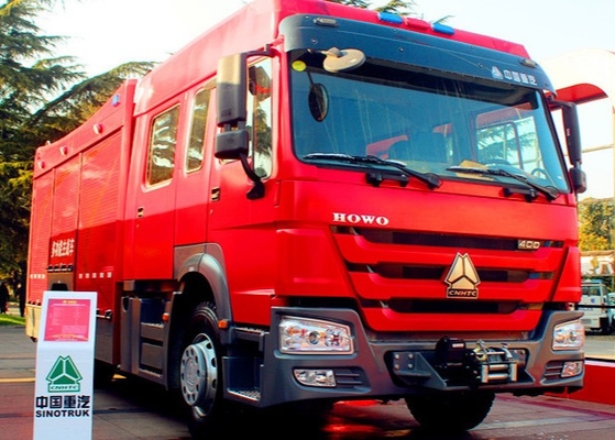 Coche de bomberos 4x2 251hp - el tanque del rescate de agua del camión 6m3 del bombero de 350hp SINOTRUK HOWO