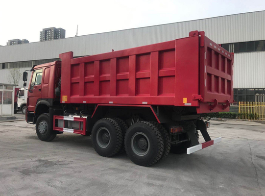 Howo rojo 7 ruedas 20M3 40T del camión volquete 10 de Sinotruk Howo 6x4