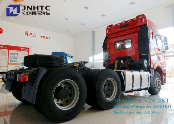 Camión del tractor de las ruedas 350hp 10 6x4 del euro 2 de Faw J6P con las arcones dobles
