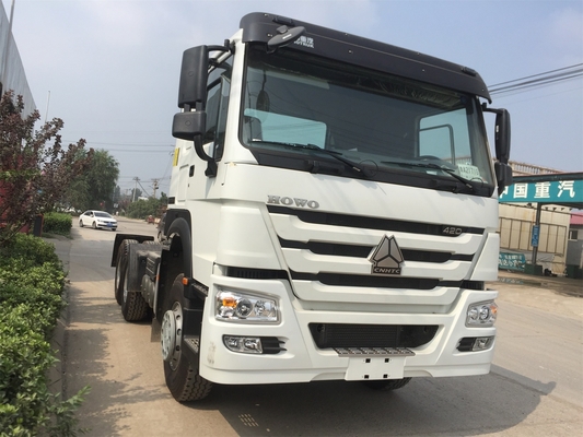 Camión blanco Zz4257s3241 internacional 400L del motor de la serie de Sinotruk Howo