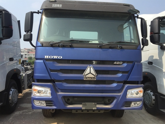 Camión azul ZZ4257N3241W del tractor remolque del camión del motor de Sinotruk Howo 371