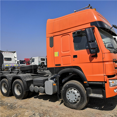 Camión principal ZZ4257V3241V del remolque anaranjado de Howo Sinotruk 371