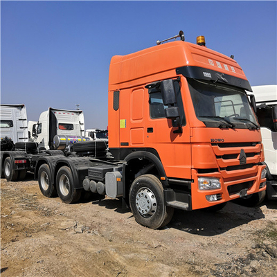 Camión principal ZZ4257V3241V del remolque anaranjado de Howo Sinotruk 371