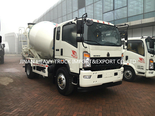 Mini Sinotruk 4 5 6m3 camiones comerciales de poca potencia Asphalt Concrete Mixing Truck